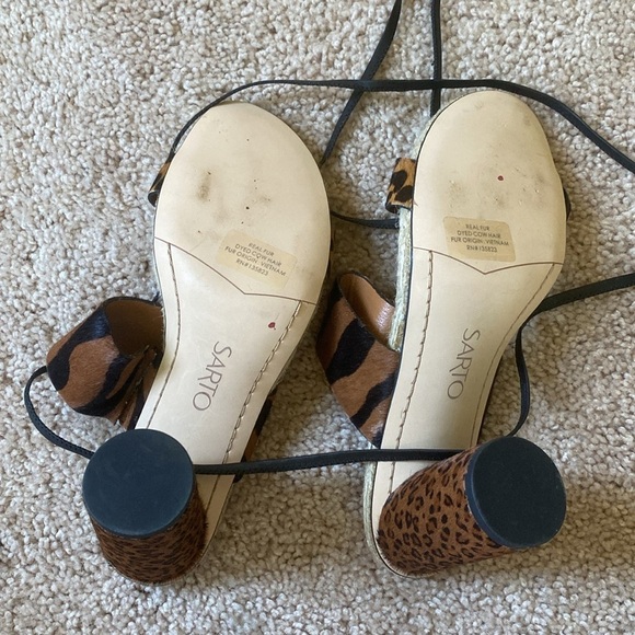 Obi Calf Hair Heeled Sandals, SARTO by Franco Sarto - Picture 16 of 16